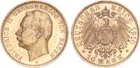 Baden 10 Mark 1910 Großherzog Friedrich II. 1907-1918 vz-st 985,00 EUR  + 10,00 EUR frais d'envoi