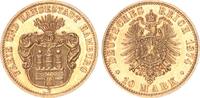 Hamburg 10 Mark 1874 Freie und Hansestadt Hamburg vz-st 3750,00 EUR  + 10,00 EUR frais d'envoi