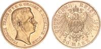 Mecklenburg-Schwerin 20 Mark 1901 Großherzog Friedrich Franz IV. 1897-19... 5500,00 EUR  + 10,00 EUR frais d'envoi