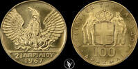 Greece 100 Drachmai 1967(70) Revolution Regime of the Colonels MS68 NGC 5750,00 EUR  + 35,00 EUR frais d'envoi