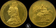 Great Britain 5 pounds 1887 Victoria Jubilee Head MS64 PCGS 22000,00 EUR  + 35,00 EUR frais d'envoi