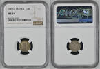 FRANCE 1/4 franc 1809 Napoléon 1er - 1/4 de franc 1809 Paris - NGC MS 63  800,00 EUR  + 15,00 EUR frais d'envoi
