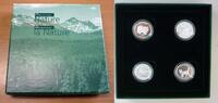 Kanada, Canada 4 x 50 Cents Münzset - Natur in Kanada (Cats of Canada) -