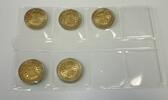Deutschland, BRD, Germany 5 x 2 Euro Gedenkmünzen Set - 1275. Geburtstag Karl der Große -
