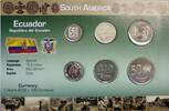 Ecuador  Kursmünzensatz - Südamerika ST im Blister 10,00 EUR prix TTC + 15,00 EUR frais d'envoi