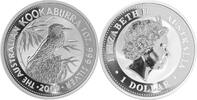 Australien 1 Dollar 1 oz Kookaburra P20 (Jägerliest auf Baumstumpf) -