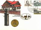Deutschland/ DDR 5 DDR Mark Numisbrief -Transportwesen- 150 Jahre Ferneisenbahn in Deutschland (Saxonia) -