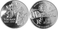 Frankreich, France 1/4 Euro 300. Todestag von Sébastien Le Prestre de Vauban -