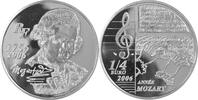 Frankreich, France 1/4 Euro 250. Geburtstag von Wolfgang Amadeus Mozart -