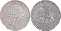 Deutschland/ Kaiserreich Sachsen 5 Mark Albert 1873 - 1902 -