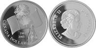 Kanada, Canada 1 Dollar 40 Jahre Nationallflagge von Kanada -