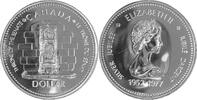 Kanada, Canada 1 Dollar 25. Jahrestag der Thronbesteigung v. Königin Elizabeth II. Throne of the Senate -