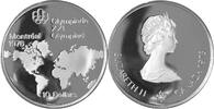 Kanada, Canada 10 Dollars XXI. Olympische Sommerspiele 1976 in Montreal - Geografische Motive (Weltkarte) -