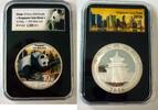 China/ Volksrepublik 10 Yuan 30 g Panda (Singapore Coin Show) -