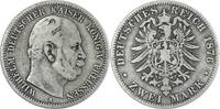 Deutschland/ Kaiserreich Preu&szlig;en 2 Mark 1876 (A) Wilhelm I. 1861 - 1888 ... 27,00 EUR  + 15,00 EUR frais d'envoi