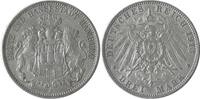 Deutschland/ Kaiserreich Hamburg 3 Mark 1913 (J) Stadtwappen ss-vz 50,00 EUR  + 15,00 EUR frais d'envoi