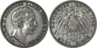 Deutschland/ Kaiserreich Preu&szlig;en 3 Mark 1909 (A) Wilhelm II. 1888 - 1918... 38,00 EUR  + 15,00 EUR frais d'envoi