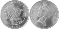 Bermuda 1 Dollar 1986 25 Jahre World Wildlife Fund (Suppenschildkr&ouml;te) ST 55,00 EUR  + 15,00 EUR frais d'envoi