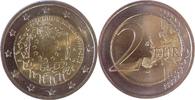 Deutschland, BRD, Germany 2 Euro 30 Jahre Europäische Flagge -