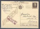 Deutschland vor 1945 Dt. Feldpost 2. WK, Postkarte aus italienischem Konzentrationslager -