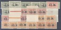 Deutschland vor 1945 Dt. Abstimmung Oberschlesien, 8 x Michel 41-43, Freimarken 1922 ** -