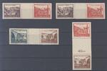 Deutschland ab 1945 SBZ, 4 Thüringen Zusammendrucke mit dünnem Papier **, geprüft -