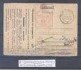 Deutschland vor 1945 Dt. Bes. 2. WK Kanalinseln. Funknachrichtenkarte mit zurück Vermerk -