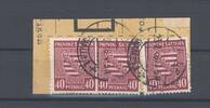 Deutschland ab 1945 SBZ, 3 x Michel Nummer 84 Yc, 40 Pfg. 1945 Briefstück, geprüft BPP -