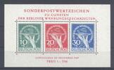 Deutschland ab 1945 Berlin Block 1 II, Währungsgeschädigte 1949 **, geprüft BPP -