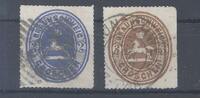 Deutschland vor 1945 Braunschweig Michel Nr. 19-20 aus 1865 gestempelt, geprüft BPP -