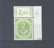 Deutschland ab 1945 Bund Michel Nummer 123, 2 Pfg. Posthorn 1951 ** mit Druckerzeichen -