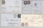 Deutschland vor 1945 Preußen, 4 verschiedene Briefe mit u.a. 1 Sgr. Paar MeF als Posten -