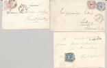 Deutschland vor 1945 Thurn & Taxis, 3 Briefe mit verschiedenen Frankaturen als Posten -