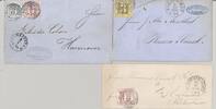 Deutschland vor 1945 Thurn & Taxis, 3 Briefe mit verschiedenen Frankaturen als Posten -