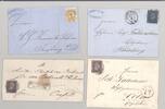 Deutschland vor 1945 Preußen, 4 verschiedene Briefe mit Siegel Brief als Posten -