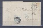 Deutschland vor 1945 Thurn & Taxis, Brief 1 Sgr. EF, Stempel rückseitig fehlende Monatsziffer -