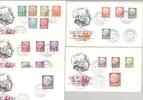 Deutschland ab 1945 Saarland Michel Nummer 380-99, Heuss-Satz als FDC Satz -