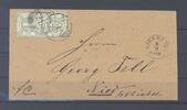 Deutschland vor 1945 Thurn & Taxis, Brief mit 1 Kreuzer im Paar als MeF aus Wiesbaden -