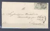 Deutschland vor 1945 Thurn & Taxis, Brief mit 1 Kreuzer im Paar als MeF aus Bensheim -