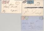 Deutschland vor 1945 Thurn & Taxis, 3 Briefe mit verschiedenen MeF und MiF als Posten -