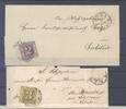 Deutschland vor 1945 Thurn & Taxis, 2 Briefe mit 2 Sgr. und 3 Sgr. EF als Posten -