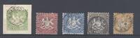 Deutschland vor 1945 Württemberg Michel Nr. 25-29 Freimarken 1863 gestempelt, 29 gp. BPP -