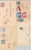 Deutschland ab 1945 DDR, 4 interessante Belege aus 1950-51 als Posten   