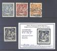 Deutschland vor 1945 Dt. Reich Michel Nummer 134-36 und 138 IX gestempelt , geprüft BPP -