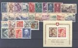 Europa und Alle Welt  Schweiz Michel Nummer 377-404, Jahr 1941 **  59,50 EUR  + 5,00 EUR frais d'envoi