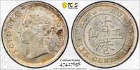 Hong Kong 5C 1892 Victoria PCGS MS62 188,96 EUR  + 21,47 EUR frais d'envoi