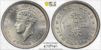 Hong Kong 5C 1939 1939-KN 5C PCGS MS64 64,42 EUR  + 21,47 EUR frais d'envoi