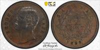 Sarawak 1C 1882 Selvaraj/ Remick collection PCGS AU53BN 98,77 EUR  + 21,47 EUR frais d'envoi