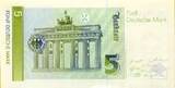 BRD 5 Deutsche Mark 1991 Ersatznote SPL