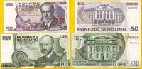 Österreich 50 + 100 Schilling 1984 / 1986 Lot zwei Banknoten I 16,00 EUR  + 5,70 EUR frais d'envoi